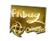 Sticker | friberg (Gold) | Cologne 2015