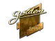 Sticker | Golden (Gold) | Boston 2018