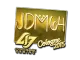 Sticker | jdm64 (Gold) | Cologne 2015