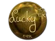 Sticker | Lucky (Gold) | Katowice 2019