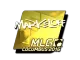 Sticker | markeloff (Gold) | MLG Columbus 2016