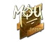 Sticker | mou (Gold) | Boston 2018