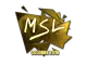 Sticker | MSL (Gold) | Cologne 2016