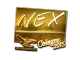 Sticker | nex (Gold) | Cologne 2015