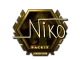 Sticker | niko (Gold)  | London 2018