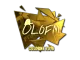 Sticker | olofmeister (Gold) | Cologne 2016