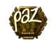 Sticker | paz (Gold) | London 2018