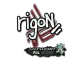 Sticker | rigoN (Glitter) | Antwerp 2022