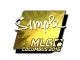 Sticker | s1mple (Gold) | MLG Columbus 2016