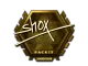 Sticker | shox (Gold) | London 2018
