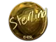 Sticker | sterling (Gold) | Katowice 2019