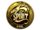 Sticker | Team Spirit (Gold) | Katowice 2019