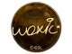 Sticker | woxic (Gold) | Katowice 2019