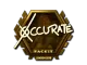 Sticker | xccurate (Gold) | London 2018