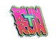 Sticker | Run T