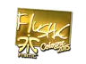 Sticker | flusha (Gold) | Cologne 2015