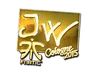 Sticker | JW (Gold) | Cologne 2015