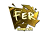 Sticker | fer (Gold) | Cologne 2016