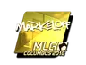 Sticker | markeloff (Gold) | MLG Columbus 2016