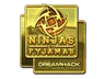Sticker | Ninjas in Pyjamas (Gold) | DreamHack 2014