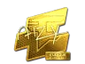 Sticker | aizy (Gold) | Atlanta 2017