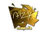 Sticker | aizy (Gold) | Cologne 2016