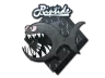 Sticker | Black Jaggyfish