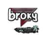 Sticker | broky (Glitter) | Antwerp 2022