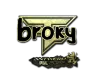 Sticker | broky (Gold) | Antwerp 2022