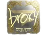 Sticker | broky (Gold) | Austin 2025
