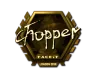 Sticker | chopper (Gold) | London 2018