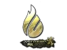 Sticker | Copenhagen Flames (Gold) | Antwerp 2022