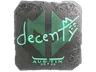 Sticker | decenty (Foil) | Austin 2025