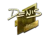 Sticker | denis (Gold) | Boston 2018