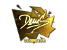 Sticker | denis (Gold) | Cologne 2016