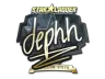 Sticker | dephh (Gold) | Berlin 2019