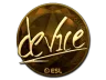 Sticker | device (Gold) | Katowice 2019