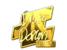 Sticker | disco doplan (Gold) | Atlanta 2017