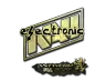 Sticker | electronic (Gold) | Antwerp 2022