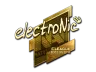Sticker | electronic (Gold) | Boston 2018