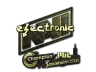 Sticker | electroNic (Gold) | Stockholm 2021