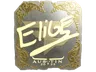 Sticker | EliGE (Gold) | Austin 2025