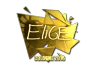 Sticker | EliGE (Gold) | Cologne 2016
