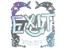Sticker | exit (Holo) | Austin 2025
