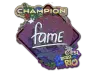 Sticker | fame (Glitter, Champion) | Rio 2022