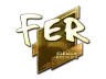 Sticker | fer (Gold) | Boston 2018