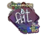 Sticker | FL1T (Glitter, Champion) | Rio 2022