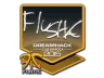 Sticker | flusha | Cluj-Napoca 2015