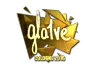 Sticker | gla1ve (Gold) | Cologne 2016