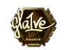 Sticker | gla1ve (Gold) | London 2018